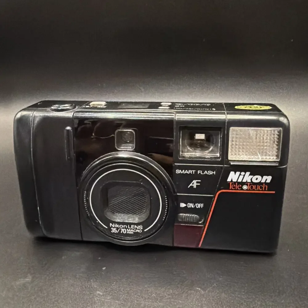 Nikon Tele Touch 300 AF Point & Shoot 35mm Film Camera 35-55mm Macro Lens